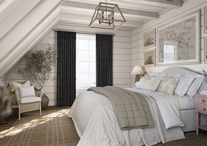 Faux Suede, Charcoal - Made to Measure Curtains - Image 7